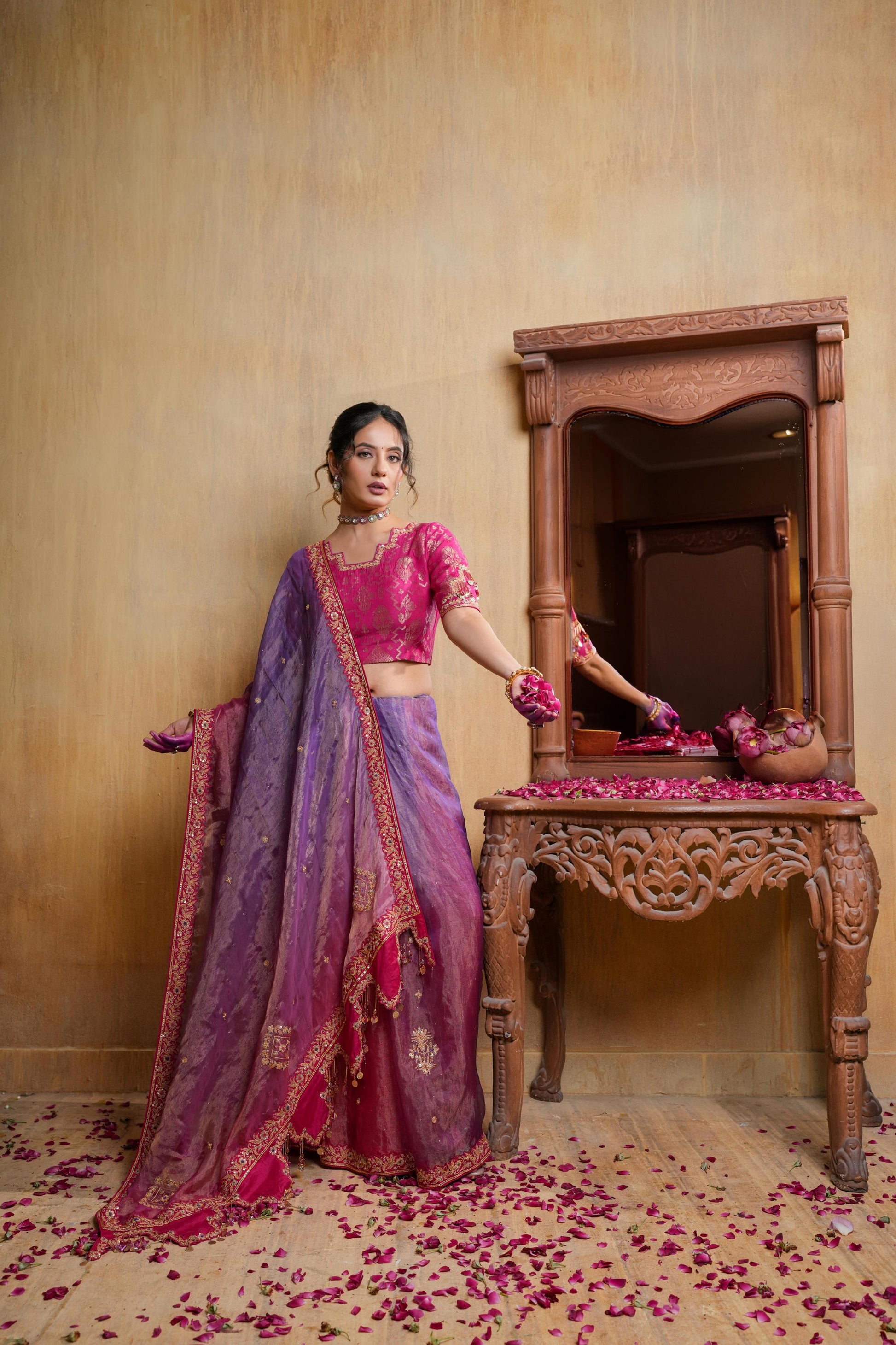 Pink Saree