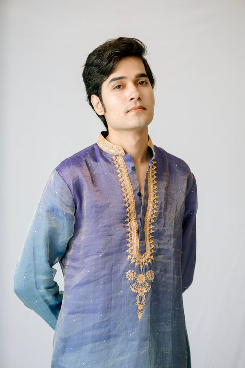 Blue mens Kurta