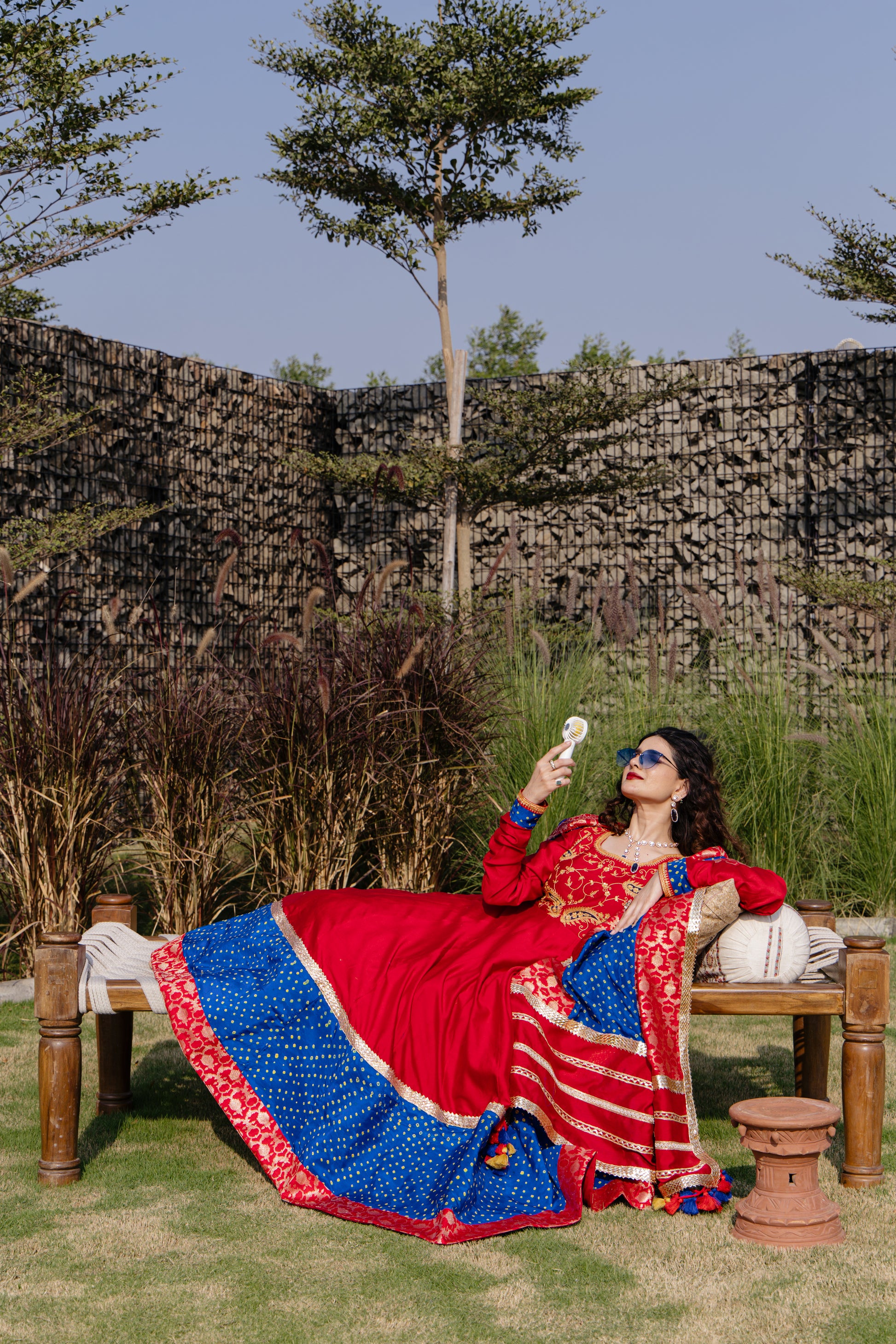 Red Anarkali Dress