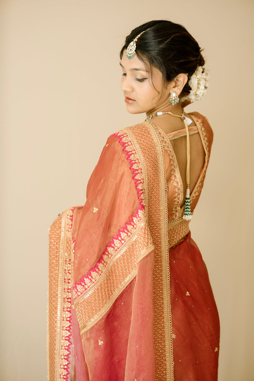 Orange Saree
