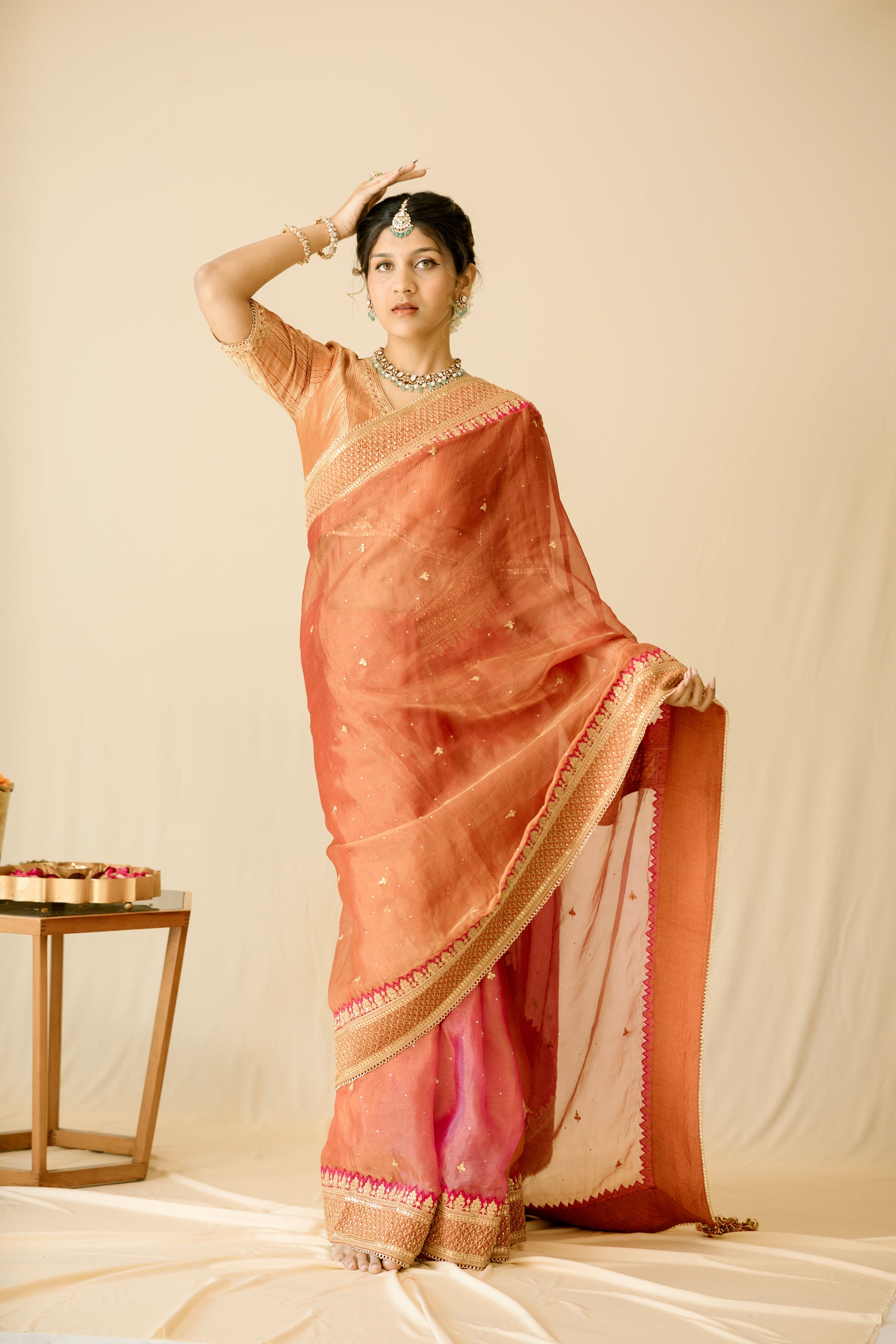 Orange Saree