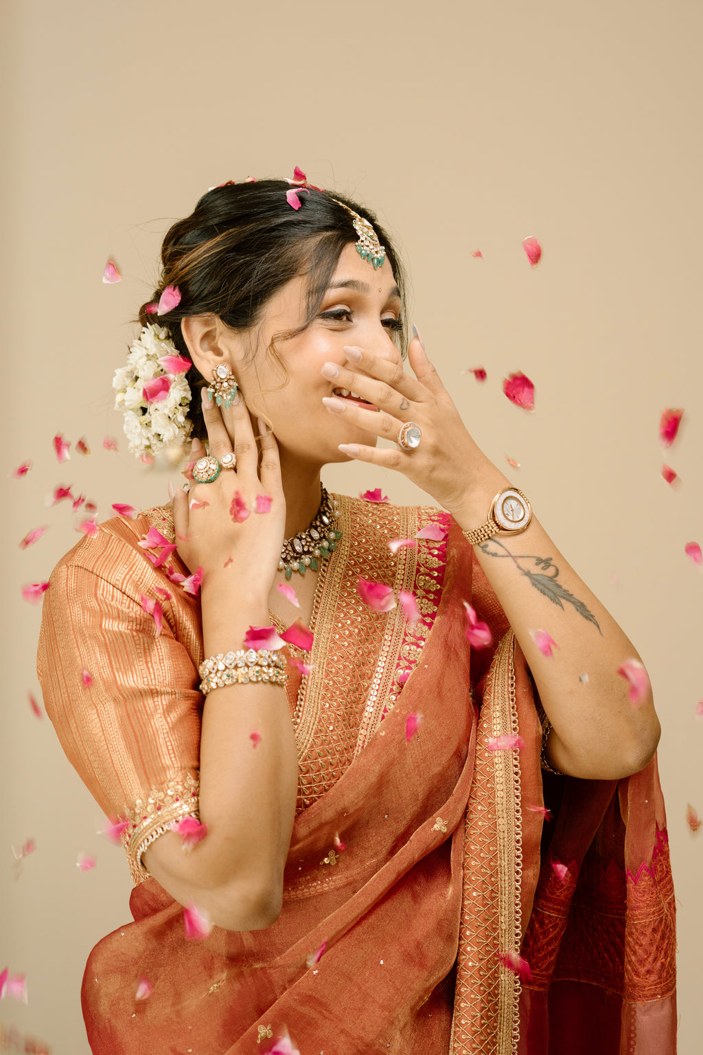 Orange Saree