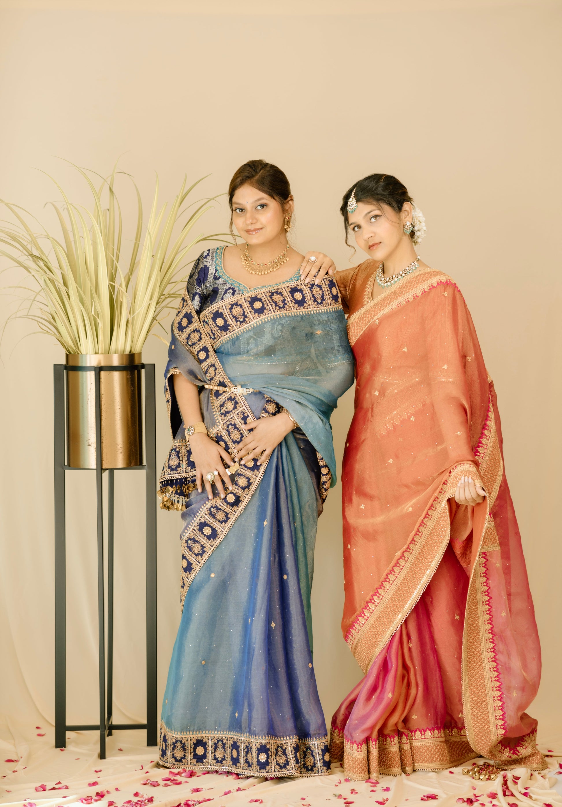 Blue Saree