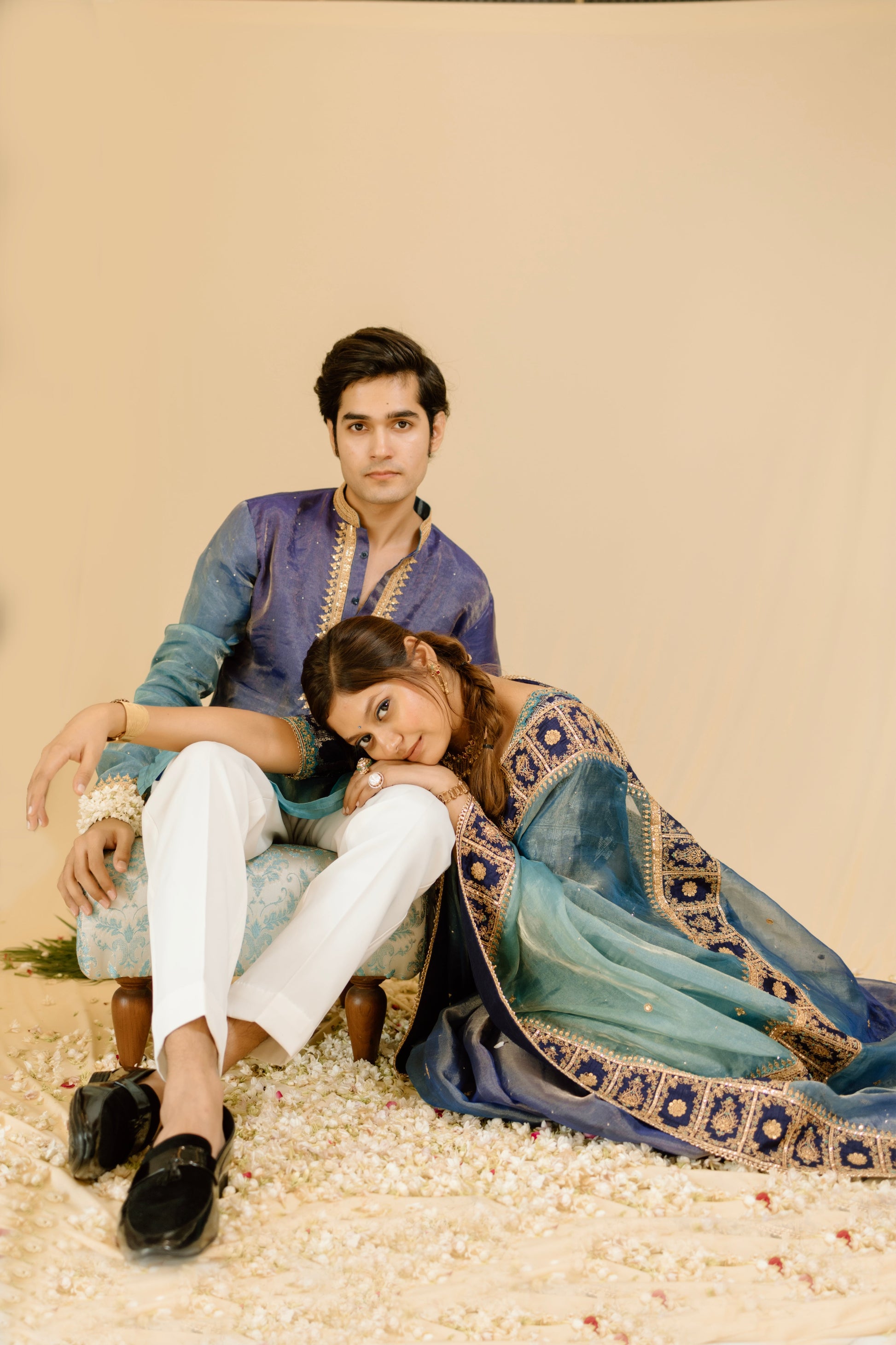 Blue mens Kurta