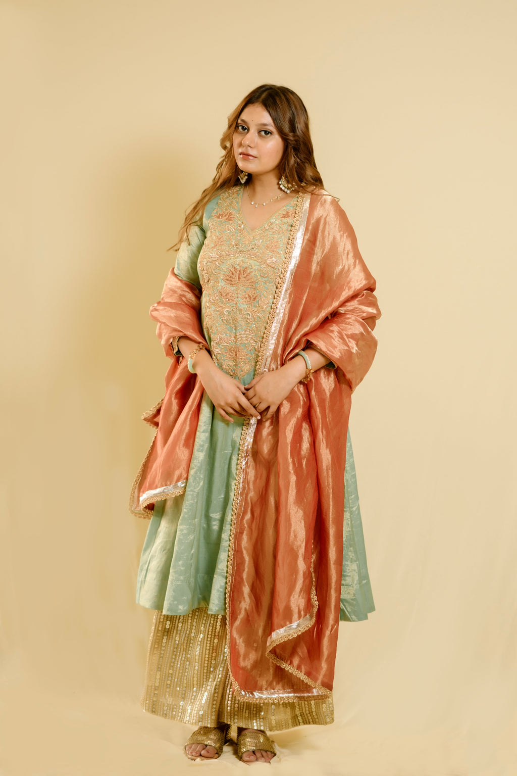 Light green dress- 80 hours