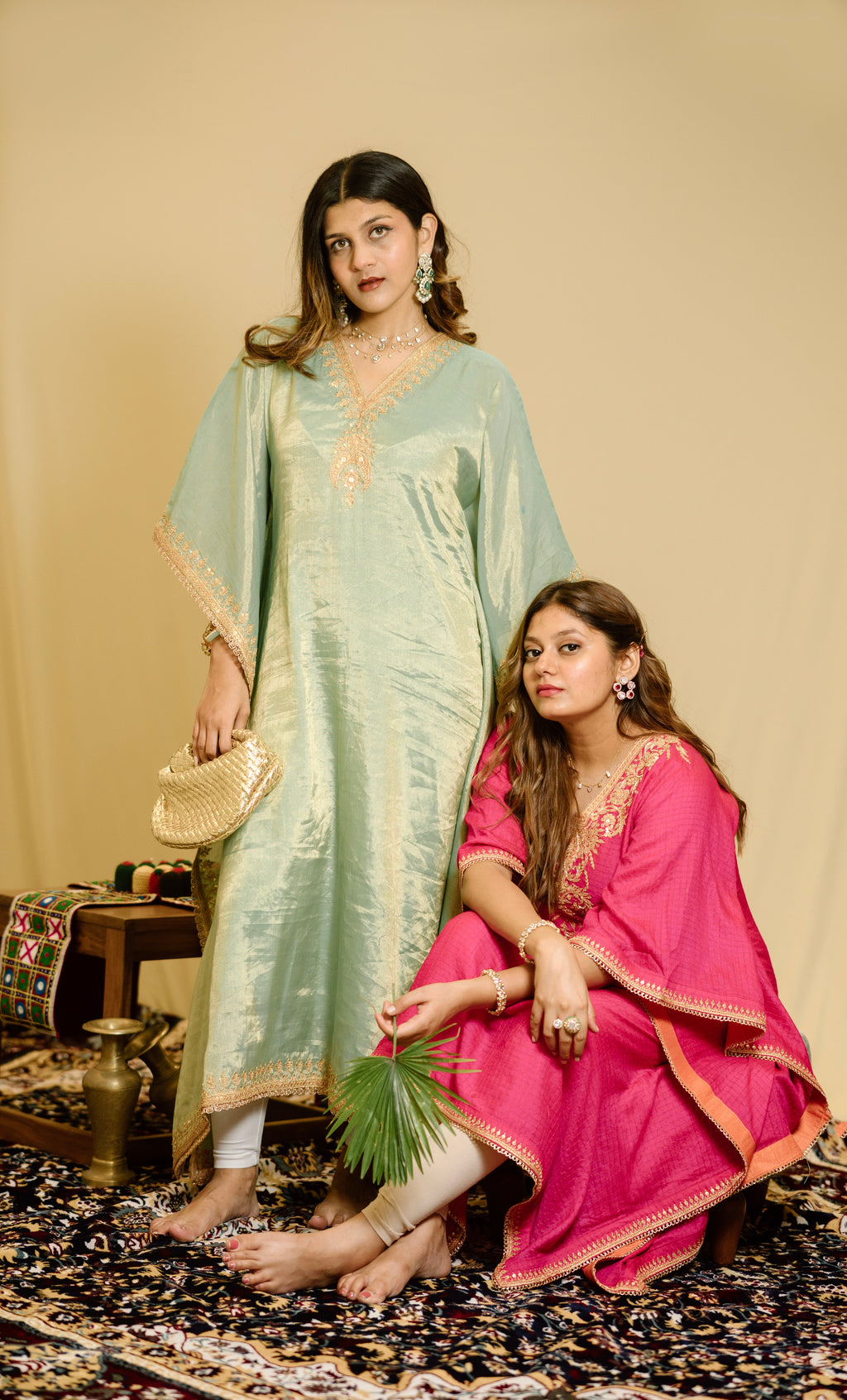 Light green Kaftan- 22 hours