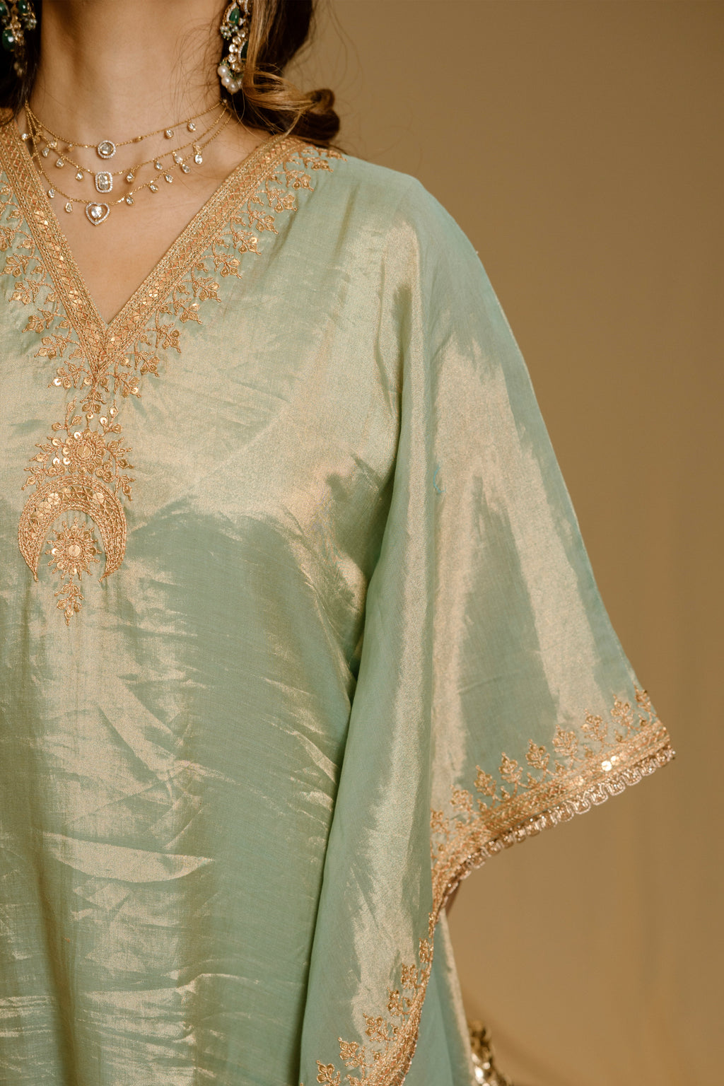 Light green Kaftan- 22 hours