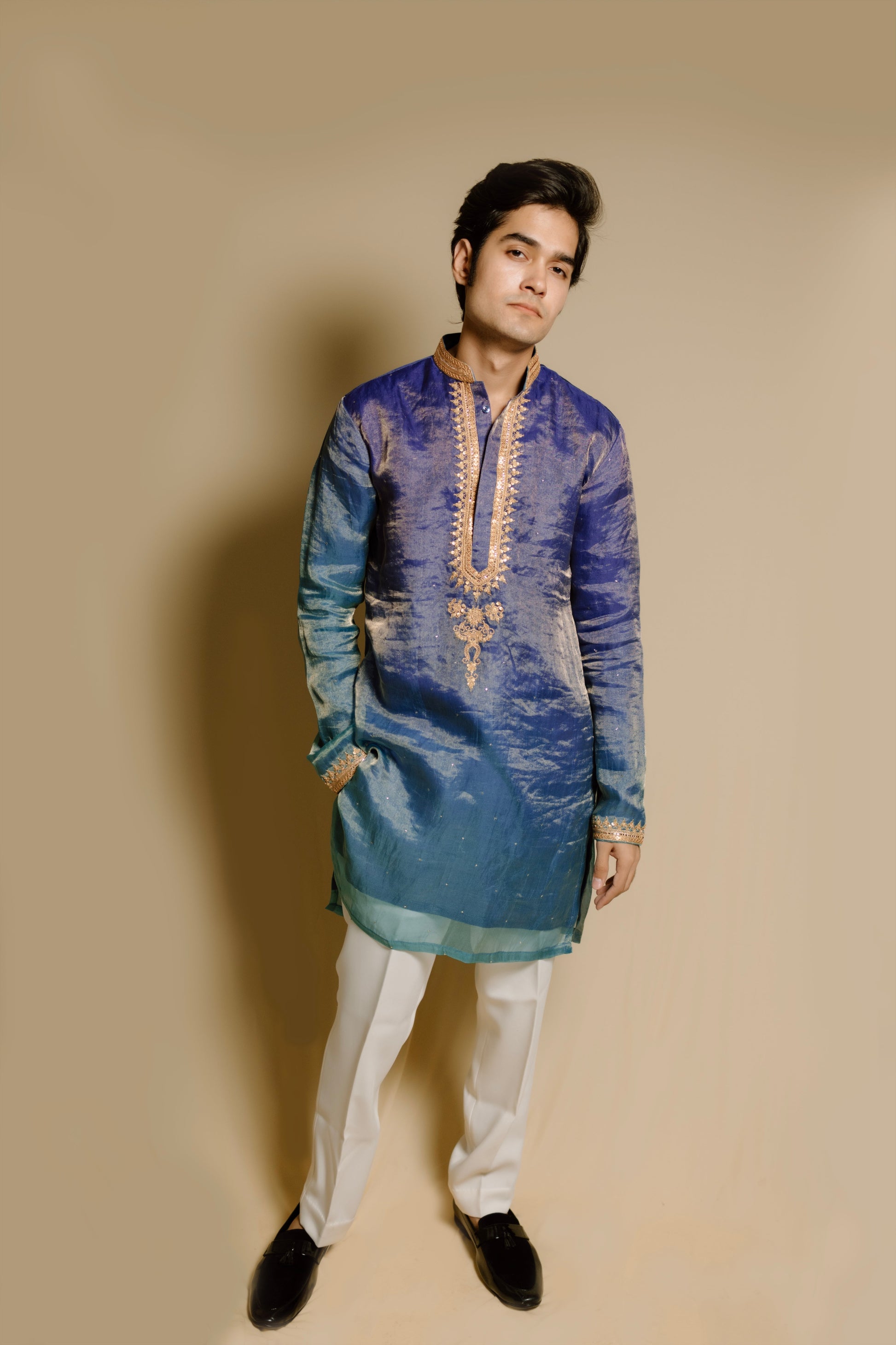 Blue mens Kurta