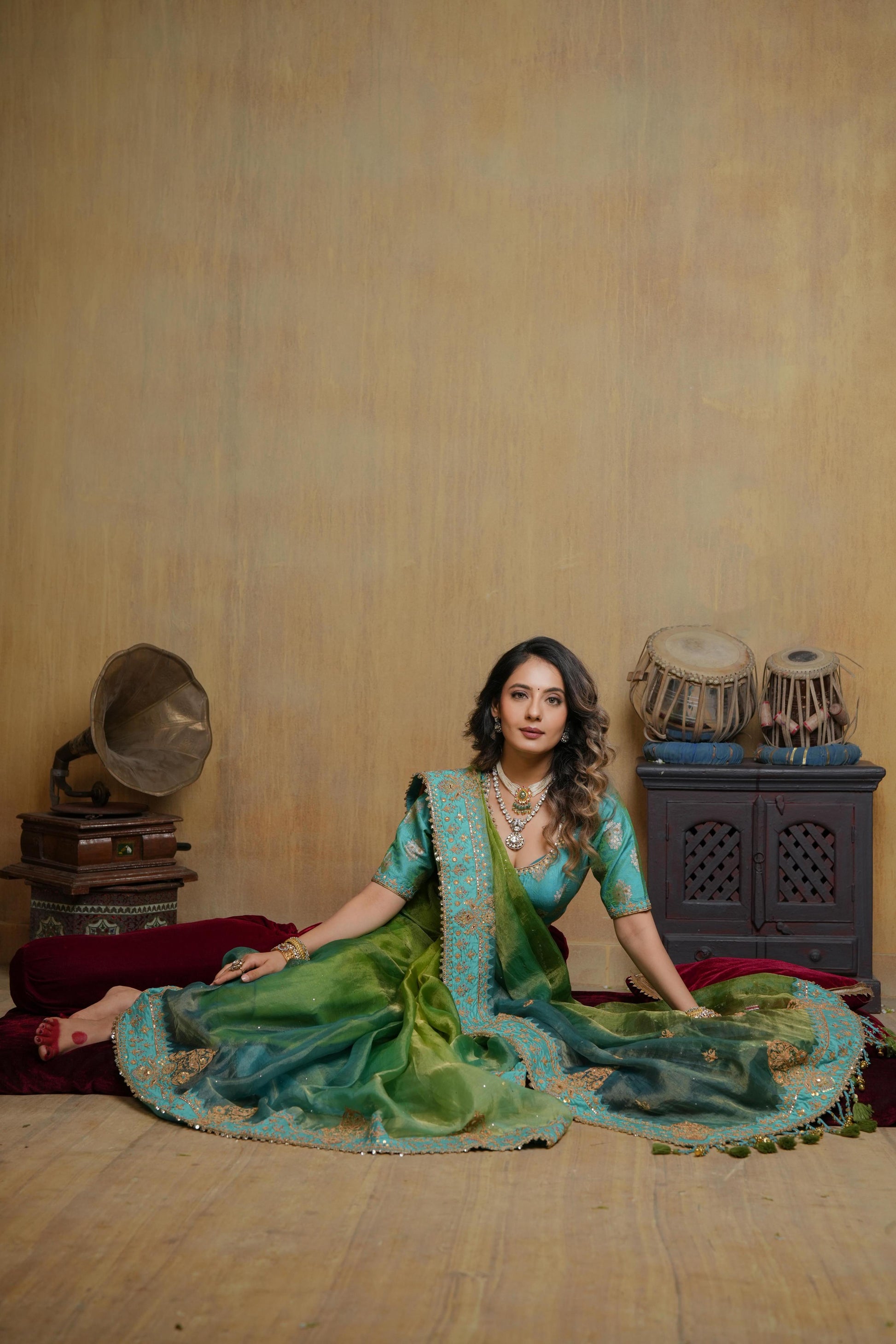 Green Saree