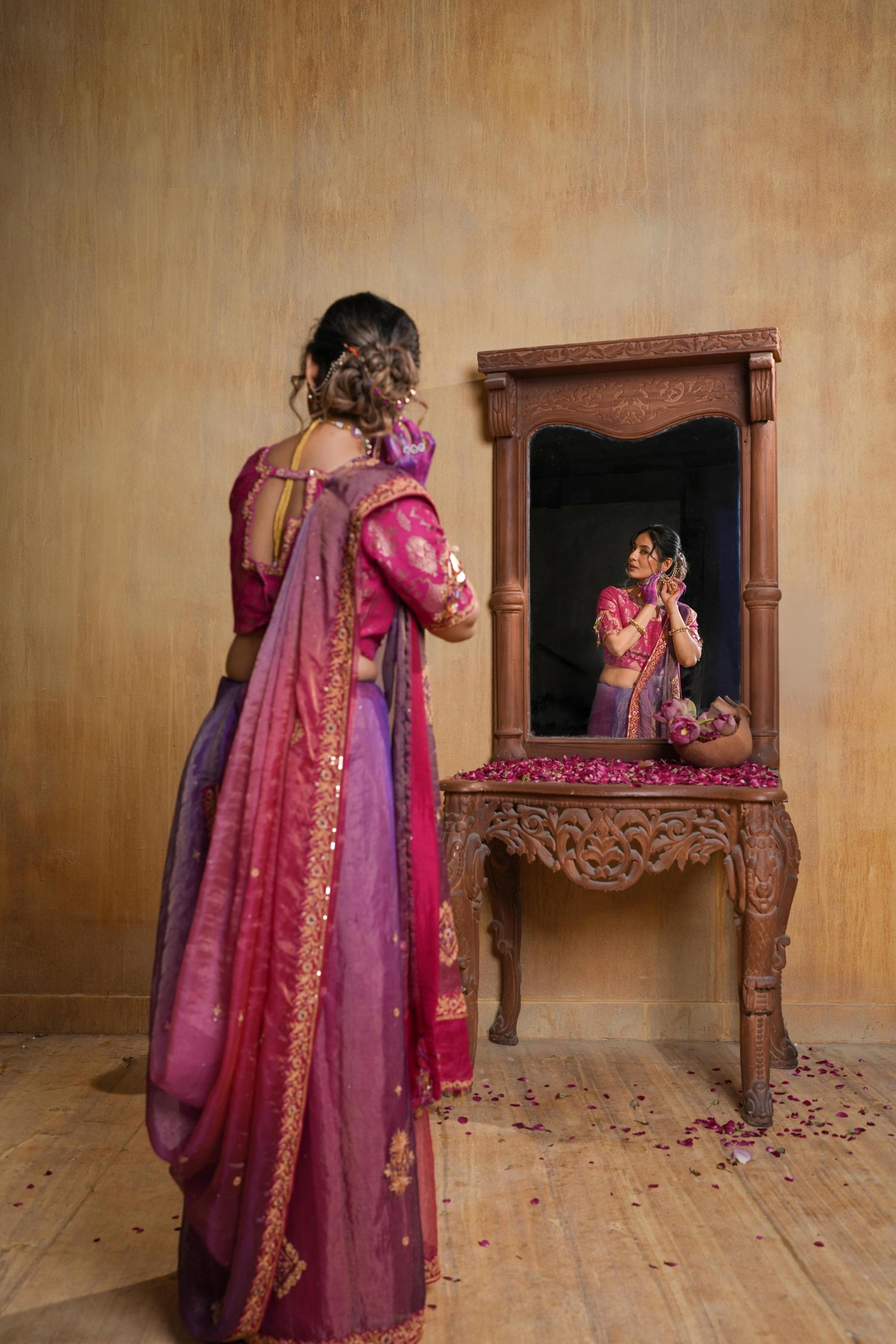Pink Saree