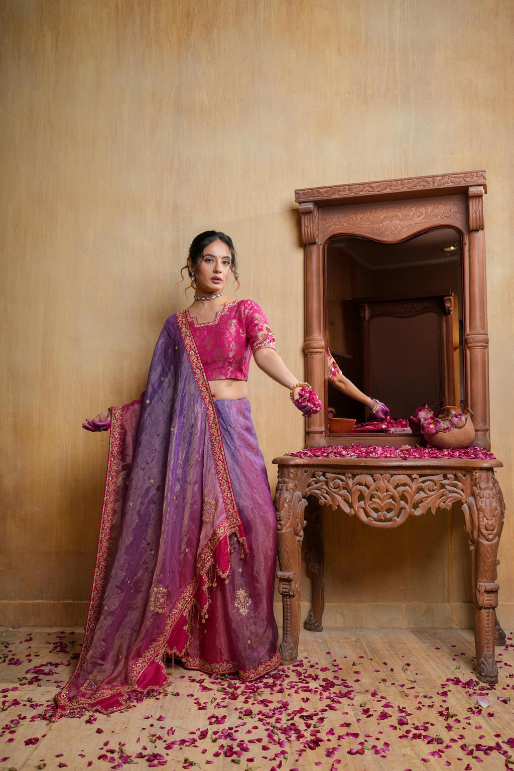 Pink Saree