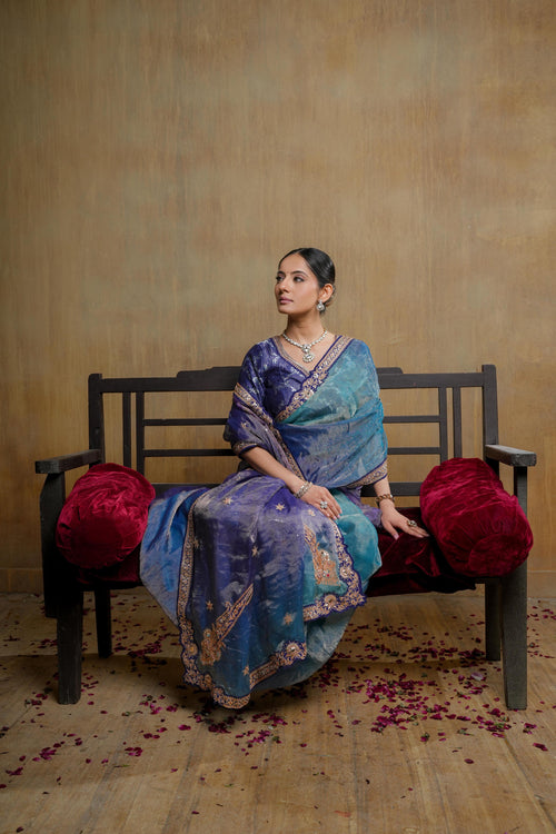 Blue Saree