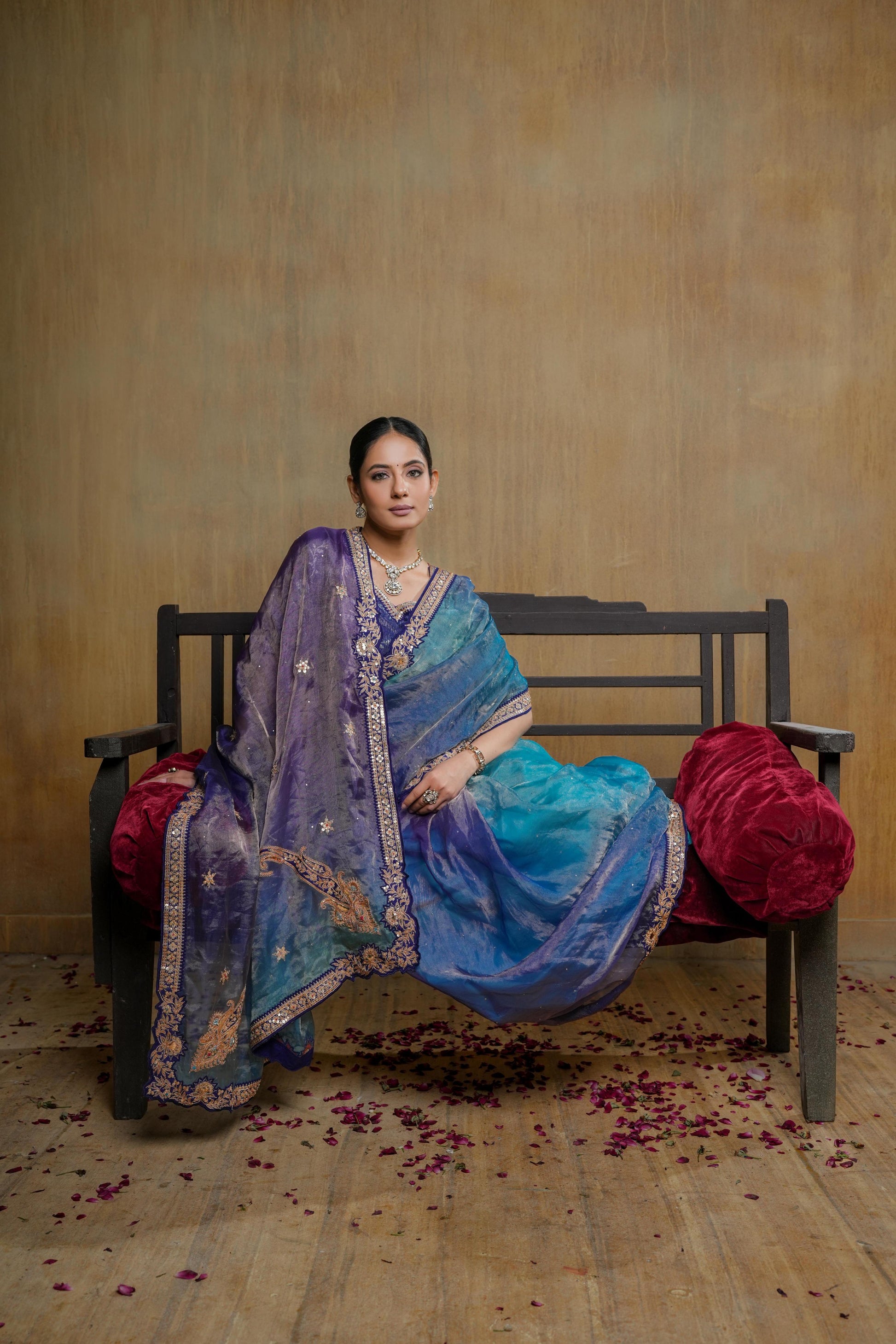 Blue Saree
