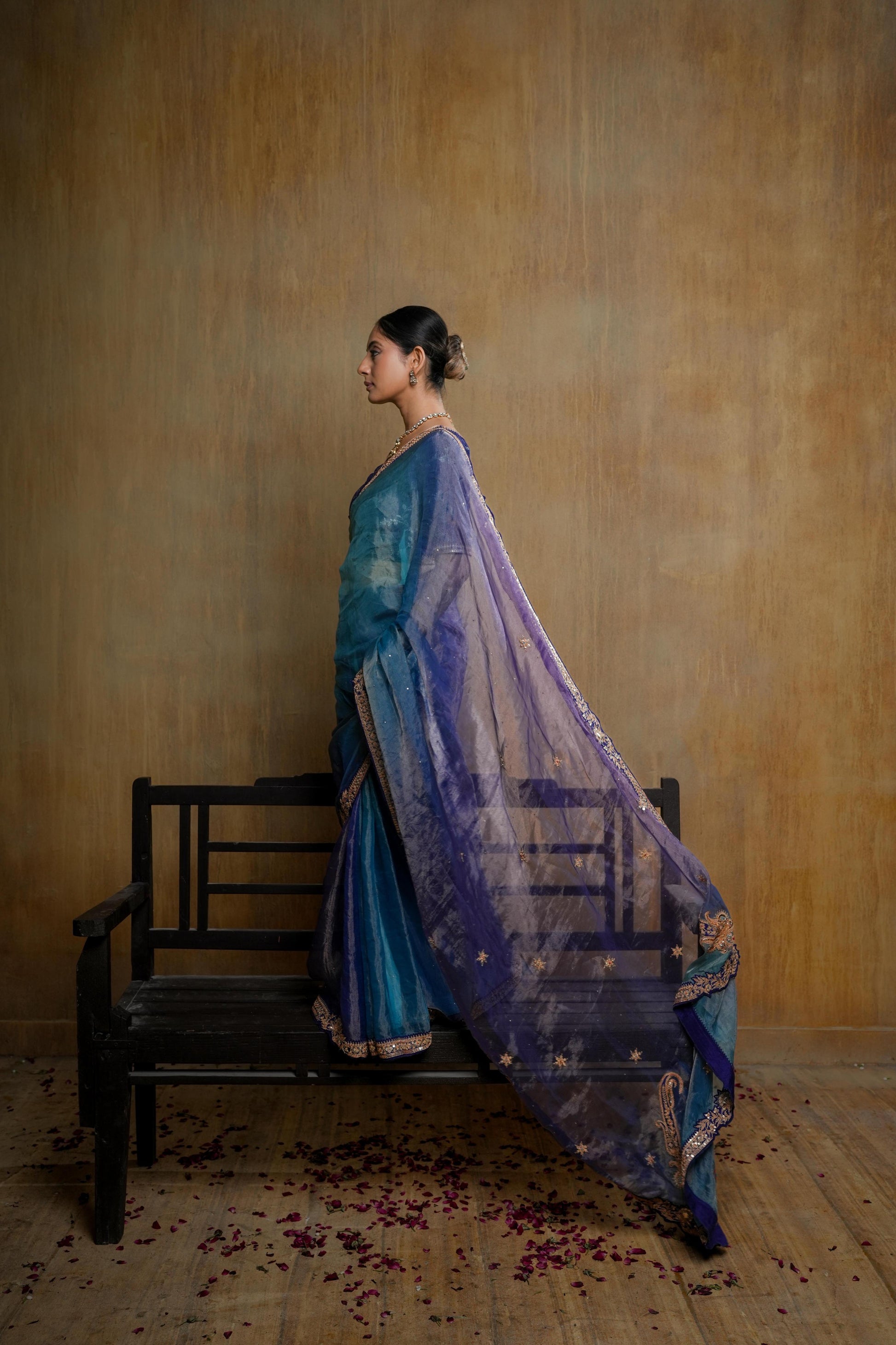 Blue Saree